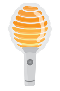 Daebak Utah logo, a beehive shaped lightstick
